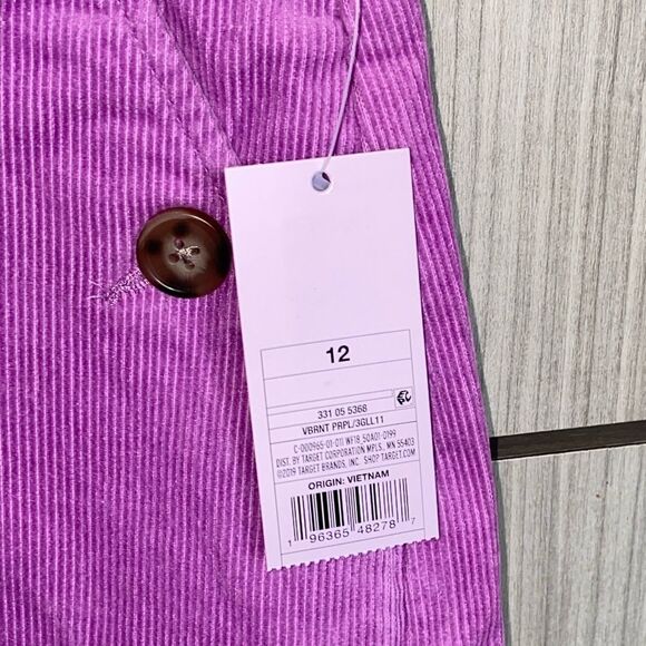 Wild Fable Purple Corduroy High-Waist Mini Skirt - Picture 4 of 7